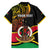 Personalised Vanuatu Unity Day Family Matching Puletasi Dress and Hawaiian Shirt 29 November Coat Of Arms With Flag Style LT14 - Polynesian Pride