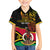 Personalised Vanuatu Unity Day Family Matching Short Sleeve Bodycon Dress and Hawaiian Shirt 29 November Coat Of Arms With Flag Style LT14 Son's Shirt Black - Polynesian Pride