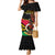 Personalised Vanuatu Unity Day Mermaid Dress 29 November Coat Of Arms With Flag Style LT14 Women Black - Polynesian Pride