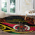 Vanuatu Unity Day Round Carpet 29 November Coat Of Arms With Flag Style LT14 - Polynesian Pride