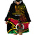 Personalised Vanuatu Unity Day Wearable Blanket Hoodie 29 November Coat Of Arms With Flag Style LT14 - Polynesian Pride