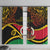 Vanuatu Unity Day Window Curtain 29 November Coat Of Arms With Flag Style LT14 With Hooks Black - Polynesian Pride