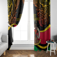Vanuatu Unity Day Window Curtain 29 November Coat Of Arms With Flag Style LT14 - Polynesian Pride