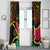 Vanuatu Unity Day Window Curtain 29 November Coat Of Arms With Flag Style LT14 - Polynesian Pride