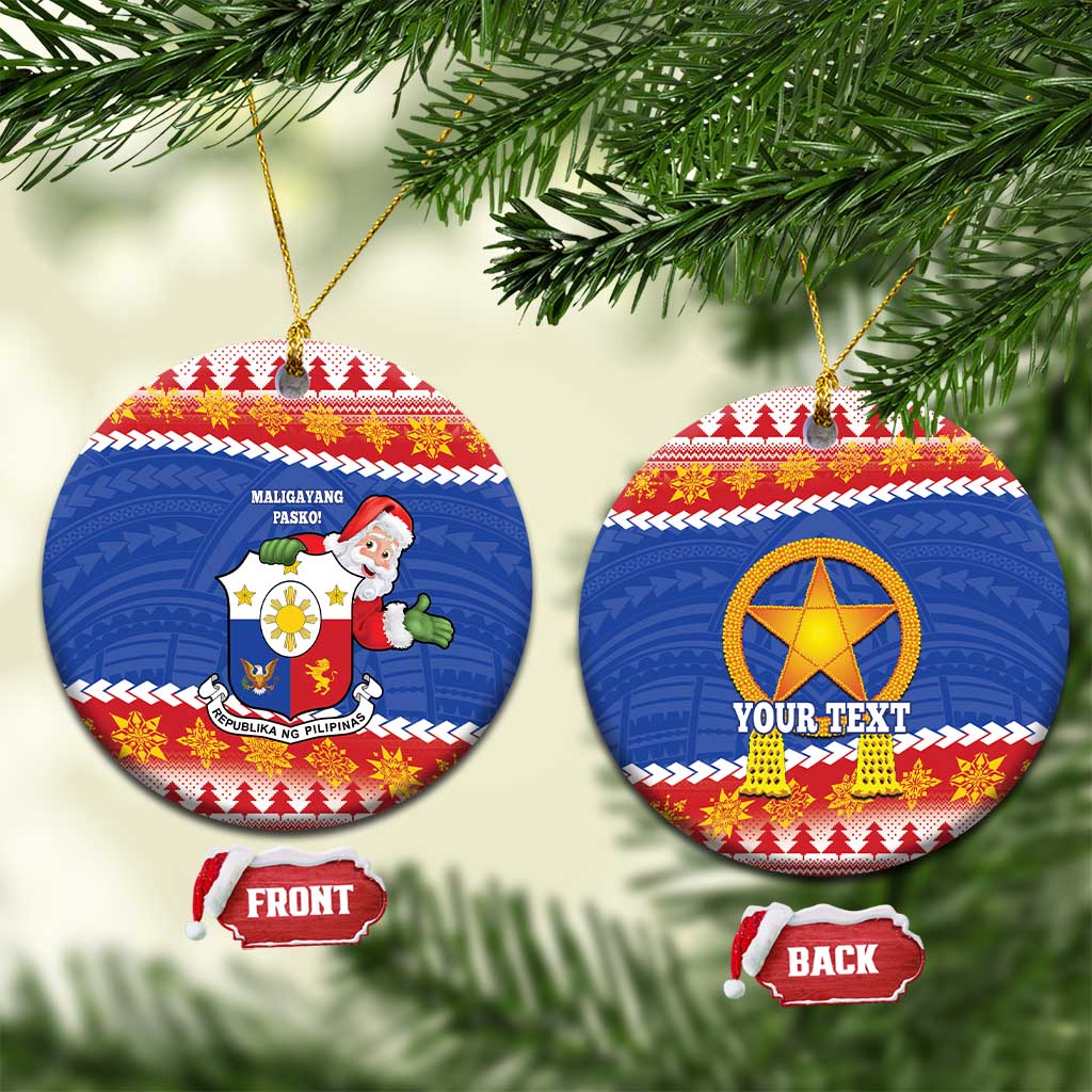 Personalized The Philippines Christmas Ceramic Ornament Pilipinas Parol - Maligayang Pasko!