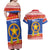 Personalized The Philippines Christmas Couples Matching Off Shoulder Maxi Dress and Hawaiian Shirt Pilipinas Parol - Maligayang Pasko!