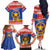 Personalized The Philippines Christmas Family Matching Off The Shoulder Long Sleeve Dress and Hawaiian Shirt Pilipinas Parol - Maligayang Pasko!