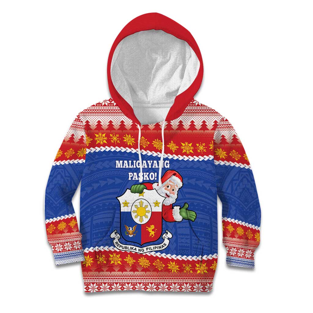 Personalized The Philippines Christmas Kid Hoodie Pilipinas Parol - Maligayang Pasko!