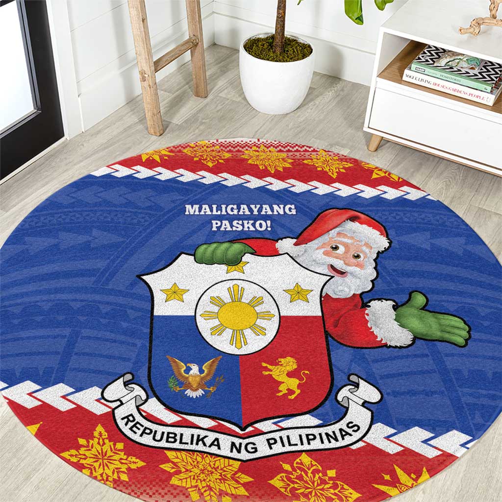 The Philippines Christmas Round Carpet Pilipinas Parol - Maligayang Pasko!