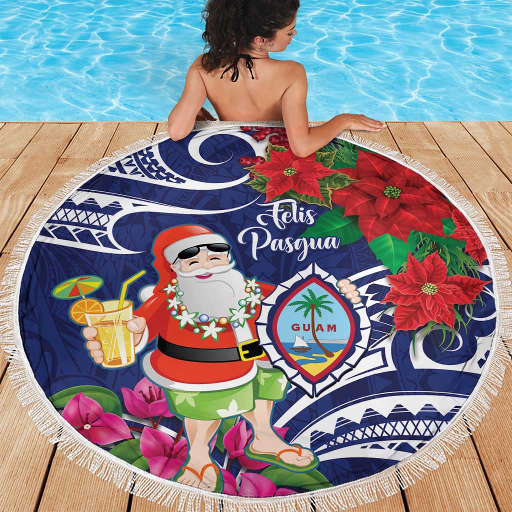 Guam Christmas Beach Blanket Poinsettia With Bougainvillea - Felis Pasgua! LT14 - Polynesian Pride
