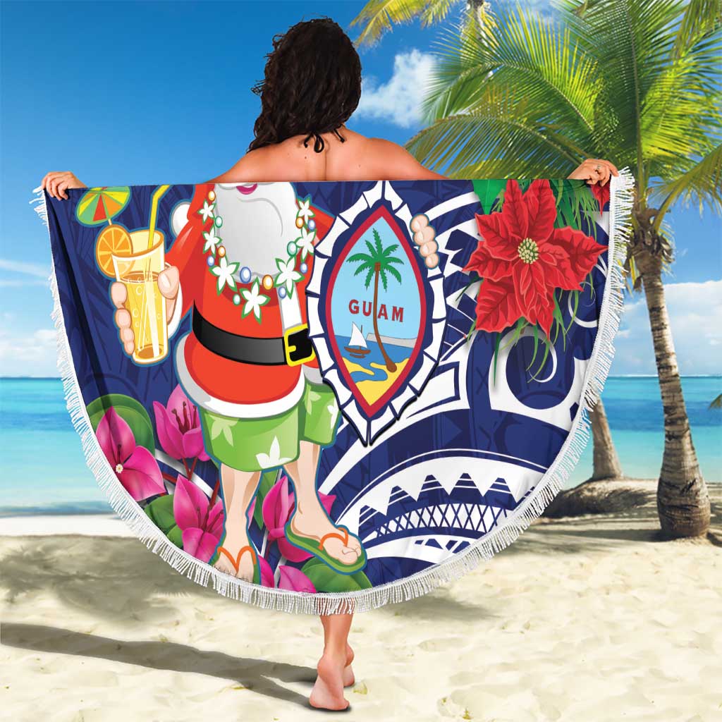 Guam Christmas Beach Blanket Poinsettia With Bougainvillea - Felis Pasgua! LT14 - Polynesian Pride