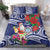 Guam Christmas Bedding Set Poinsettia With Bougainvillea - Felis Pasgua!