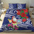 Guam Christmas Bedding Set Poinsettia With Bougainvillea - Felis Pasgua!