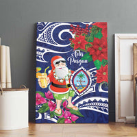 Guam Christmas Canvas Wall Art Poinsettia With Bougainvillea - Felis Pasgua! LT14 - Polynesian Pride