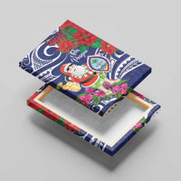 Guam Christmas Canvas Wall Art Poinsettia With Bougainvillea - Felis Pasgua! LT14 - Polynesian Pride