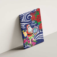 Guam Christmas Canvas Wall Art Poinsettia With Bougainvillea - Felis Pasgua! LT14 - Polynesian Pride