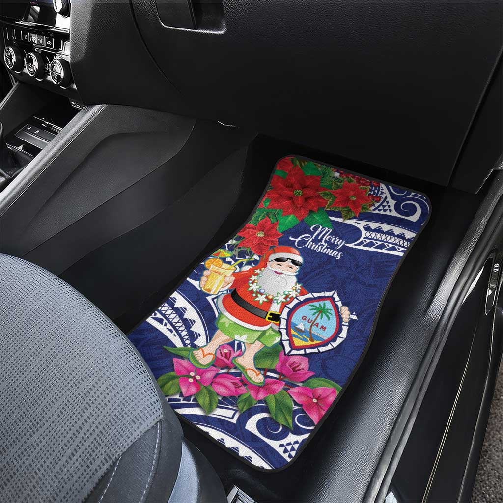 Guam Christmas Car Mats Poinsettia With Bougainvillea - Felis Pasgua! LT14 - Polynesian Pride