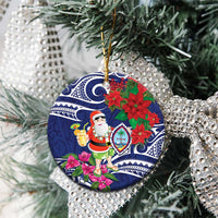 Guam Christmas Ceramic Ornament Poinsettia With Bougainvillea - Felis Pasgua! LT14 - Polynesian Pride