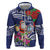 Guam Christmas Hoodie Poinsettia With Bougainvillea - Felis Pasgua!