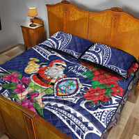 Guam Christmas Quilt Bed Set Poinsettia With Bougainvillea - Felis Pasgua! LT14 - Polynesian Pride
