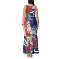 Guam Christmas Tank Maxi Dress Poinsettia With Bougainvillea - Felis Pasgua! LT14 - Polynesian Pride