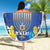 Hanukkah Jewish Festival Beach Blanket It's Lit - Polynesian Pattern