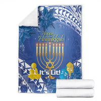 Hanukkah Jewish Festival Blanket It's Lit - Polynesian Pattern LT14 - Polynesian Pride