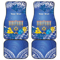 Hanukkah Jewish Festival Car Mats It's Lit - Polynesian Pattern LT14 - Polynesian Pride