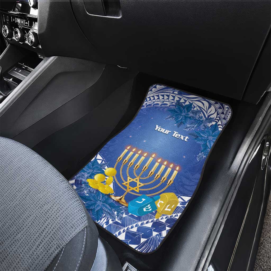 Hanukkah Jewish Festival Car Mats It's Lit - Polynesian Pattern LT14 - Polynesian Pride