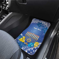 Hanukkah Jewish Festival Car Mats It's Lit - Polynesian Pattern LT14 - Polynesian Pride