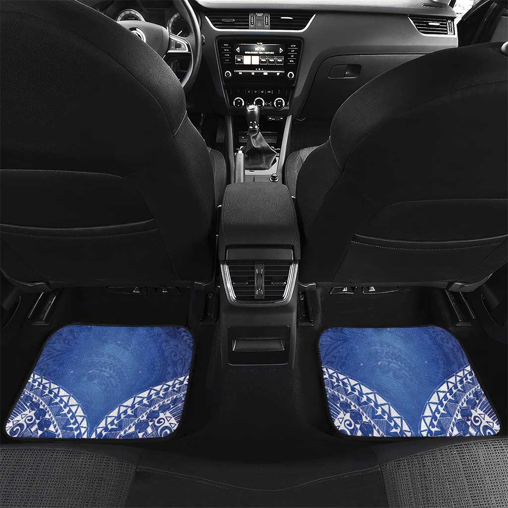Hanukkah Jewish Festival Car Mats It's Lit - Polynesian Pattern LT14 Set 2pcs - Back Blue - Polynesian Pride
