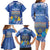 Personalised Hanukkah Jewish Festival Family Matching Long Sleeve Bodycon Dress and Hawaiian Shirt It's Lit - Polynesian Pattern