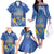 Personalised Hanukkah Jewish Festival Family Matching Off The Shoulder Long Sleeve Dress and Hawaiian Shirt It's Lit - Polynesian Pattern