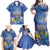 Personalised Hanukkah Jewish Festival Family Matching Off Shoulder Maxi Dress and Hawaiian Shirt It's Lit - Polynesian Pattern