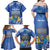 Personalised Hanukkah Jewish Festival Family Matching Off Shoulder Maxi Dress and Hawaiian Shirt It's Lit - Polynesian Pattern