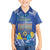 Personalised Hanukkah Jewish Festival Family Matching Off Shoulder Short Dress and Hawaiian Shirt It's Lit - Polynesian Pattern