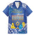 Personalised Hanukkah Jewish Festival Family Matching Puletasi and Hawaiian Shirt It's Lit - Polynesian Pattern