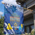 Hanukkah Jewish Festival Garden Flag It's Lit - Polynesian Pattern