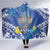 Hanukkah Jewish Festival Hooded Blanket It's Lit - Polynesian Pattern