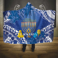 Hanukkah Jewish Festival Hooded Blanket It's Lit - Polynesian Pattern LT14 - Polynesian Pride