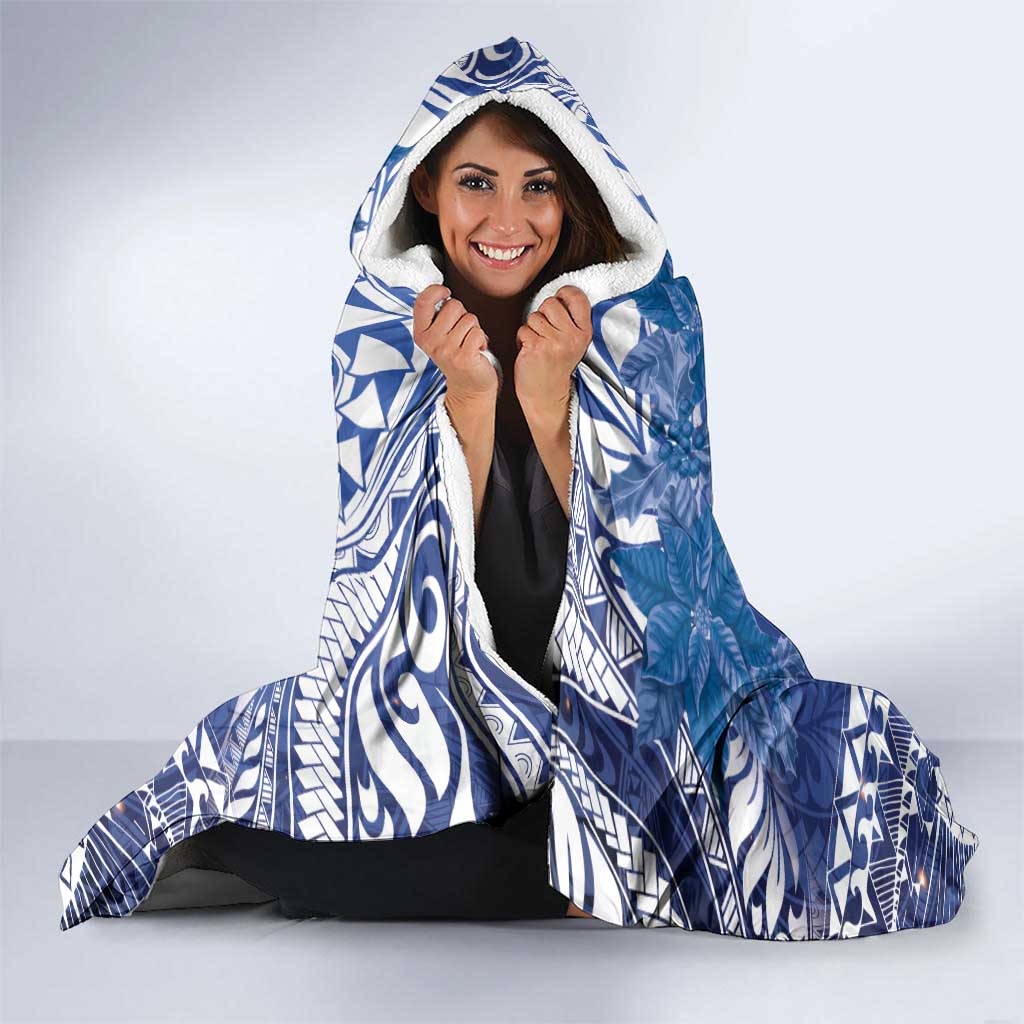 Hanukkah Jewish Festival Hooded Blanket It's Lit - Polynesian Pattern LT14 - Polynesian Pride