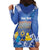 Personalised Hanukkah Jewish Festival Hoodie Dress It's Lit - Polynesian Pattern