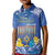 Personalised Hanukkah Jewish Festival Kid Polo Shirt It's Lit - Polynesian Pattern