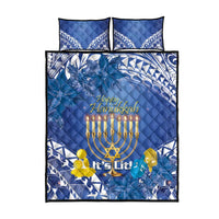 Hanukkah Jewish Festival Quilt Bed Set It's Lit - Polynesian Pattern LT14 - Polynesian Pride