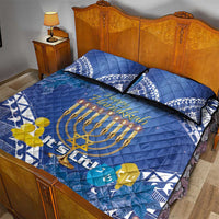 Hanukkah Jewish Festival Quilt Bed Set It's Lit - Polynesian Pattern LT14 - Polynesian Pride