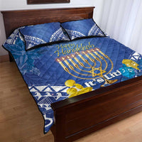 Hanukkah Jewish Festival Quilt Bed Set It's Lit - Polynesian Pattern LT14 - Polynesian Pride