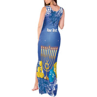Personalised Hanukkah Jewish Festival Tank Maxi Dress It's Lit - Polynesian Pattern LT14 - Polynesian Pride