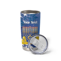 Personalised Hanukkah Jewish Festival Tumbler Cup It's Lit - Polynesian Pattern LT14 - Polynesian Pride