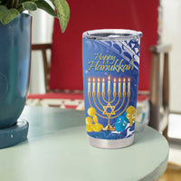 Personalised Hanukkah Jewish Festival Tumbler Cup It's Lit - Polynesian Pattern LT14 - Polynesian Pride
