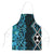 Turquoise Aotearoa Apron Taniko Motifs With Paua Shell Kowhaiwhai - Polynesian Pride